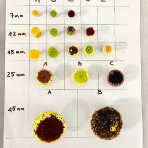Künstliche Blumenkern – 20g | Zubehör für Papierblumen, Floristik | 7mm bis 45mm | verschiedene Farben