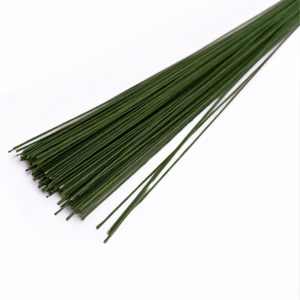 Floristendraht mit Papier umwickelt – 100 Stück | 60 cm Länge | 2 Farben & 3 Stärken