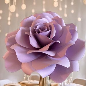 Mini Große Rose aus Tonzeichenpapier | 40 Farben zur Auswahl