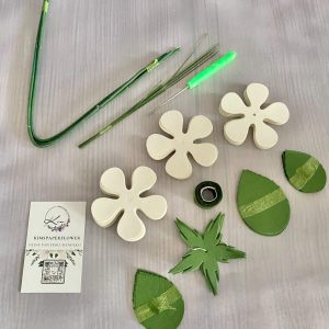 DIY Papierkamelie Bastelset | 3er- Kamelie-Set für kreative Deko