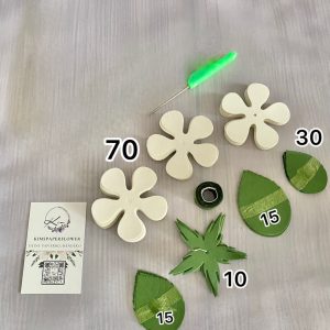 DIY Papierkamelie Bastelset – 10er- Kamelie-Set