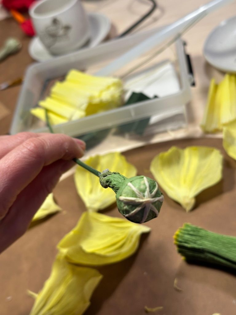 Knospen Stempelkern vorbereiten