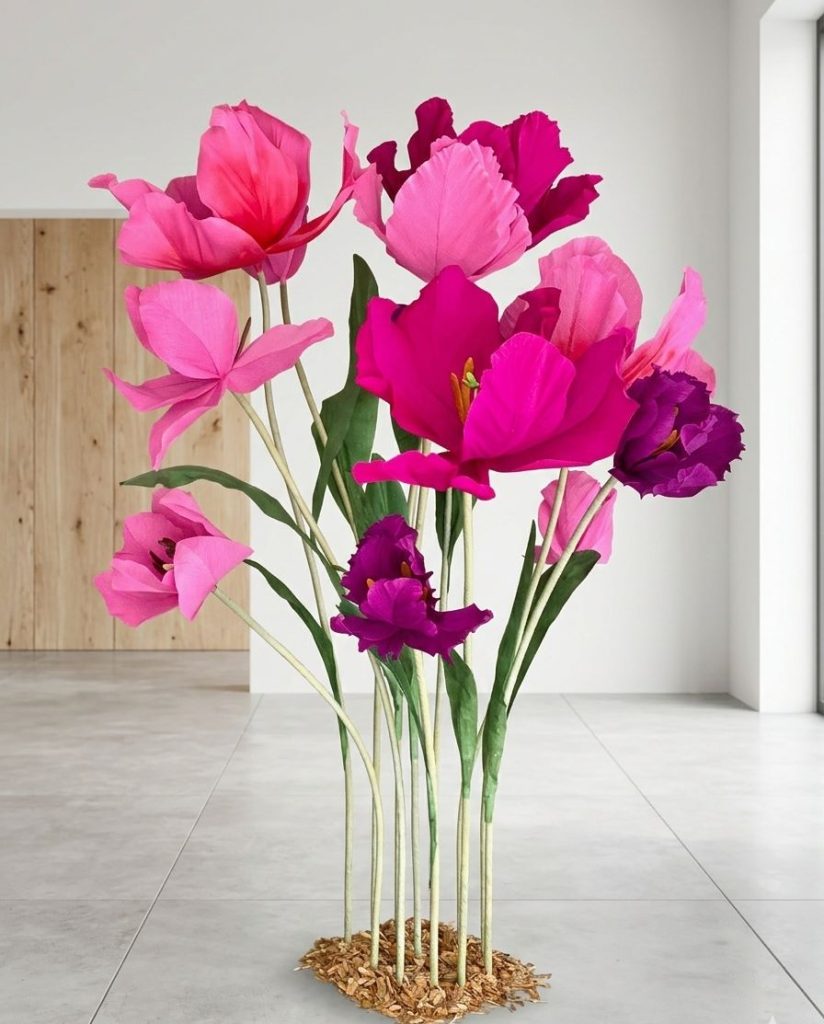 Papierblume_Tulpen_handgemachte Blume